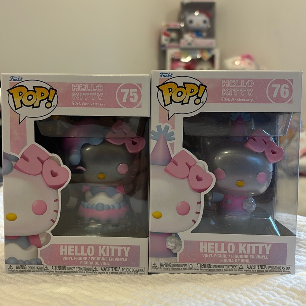 Funko Pop! #75 and #76 Hello Kitty 50th Anniversary Collection